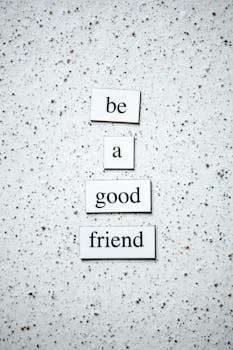 Be a Good Friend Printed Text